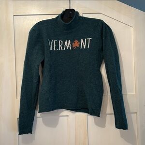 KJP Wool Vermont Maple Leaf Turtleneck Sweater